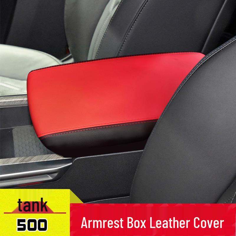 Leather Armrest Box Cover for Tank 500: Protection and Interior Enhancement