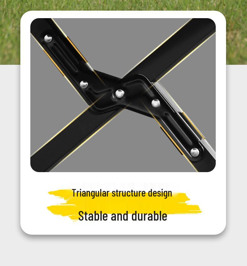 Folding Metal Carbon Steel Roll-up Camping Table and Chair Set