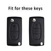2/3 Button Car Key Case Cover Shell Protector For Citroen C2 C3 C4 C5 C6 C8 For Peugeot 107 207 307 307S 308 407 607
