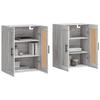 VidaXL Wall Cabinets 2 Pcs Sonoma Grey Engineered Wood 3198047