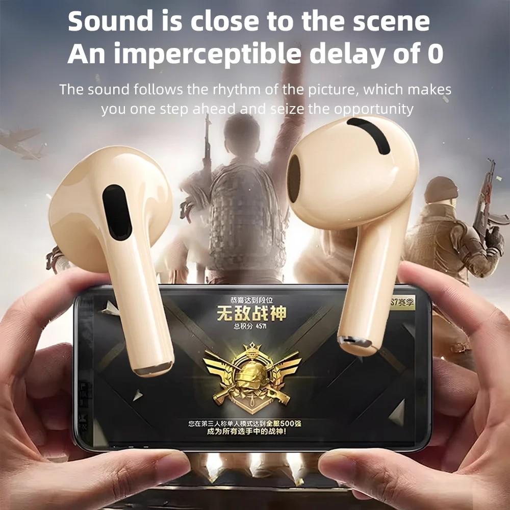 Mini In-Ear Wireless Earphones Digital Display HiFi Stereo Music Headset With HD Microphone Noise Cancel Low Latency