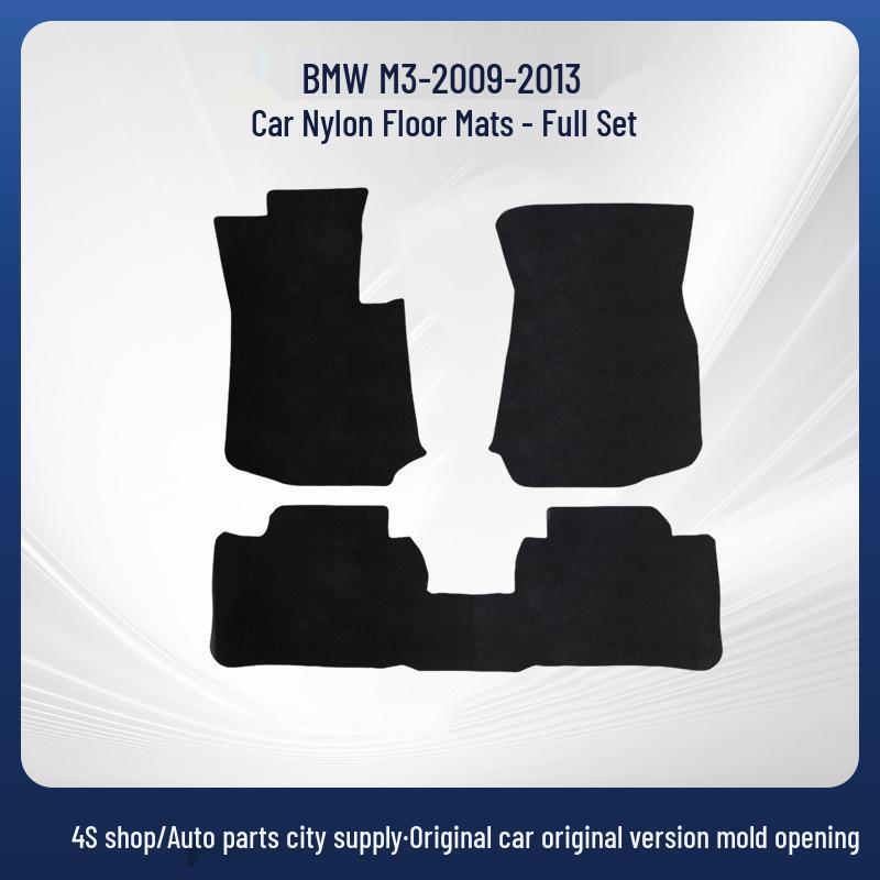 Compatible with BMW M09-13 X5: Black Dirt-Resistant Nylon Car Floor Mats