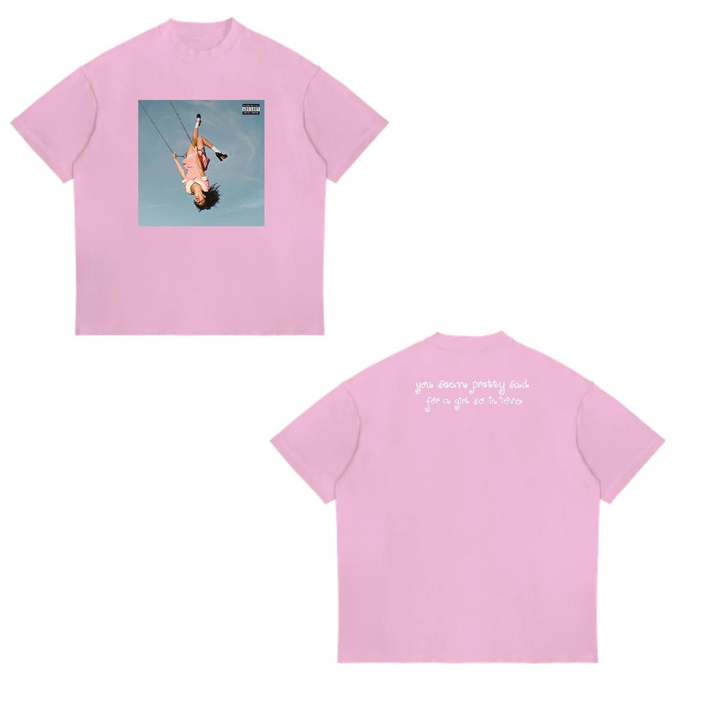 Y2k Tops New Livia You Seem Pretty Sad for A Girl So in Love Graphic Print T Shirt Men and Women Casual T-Shirt Streetwear