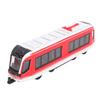 Toy Train Set Alloy Battery Powered Dual Ended Pull Back Lotomotive Train Model for Boys Girls