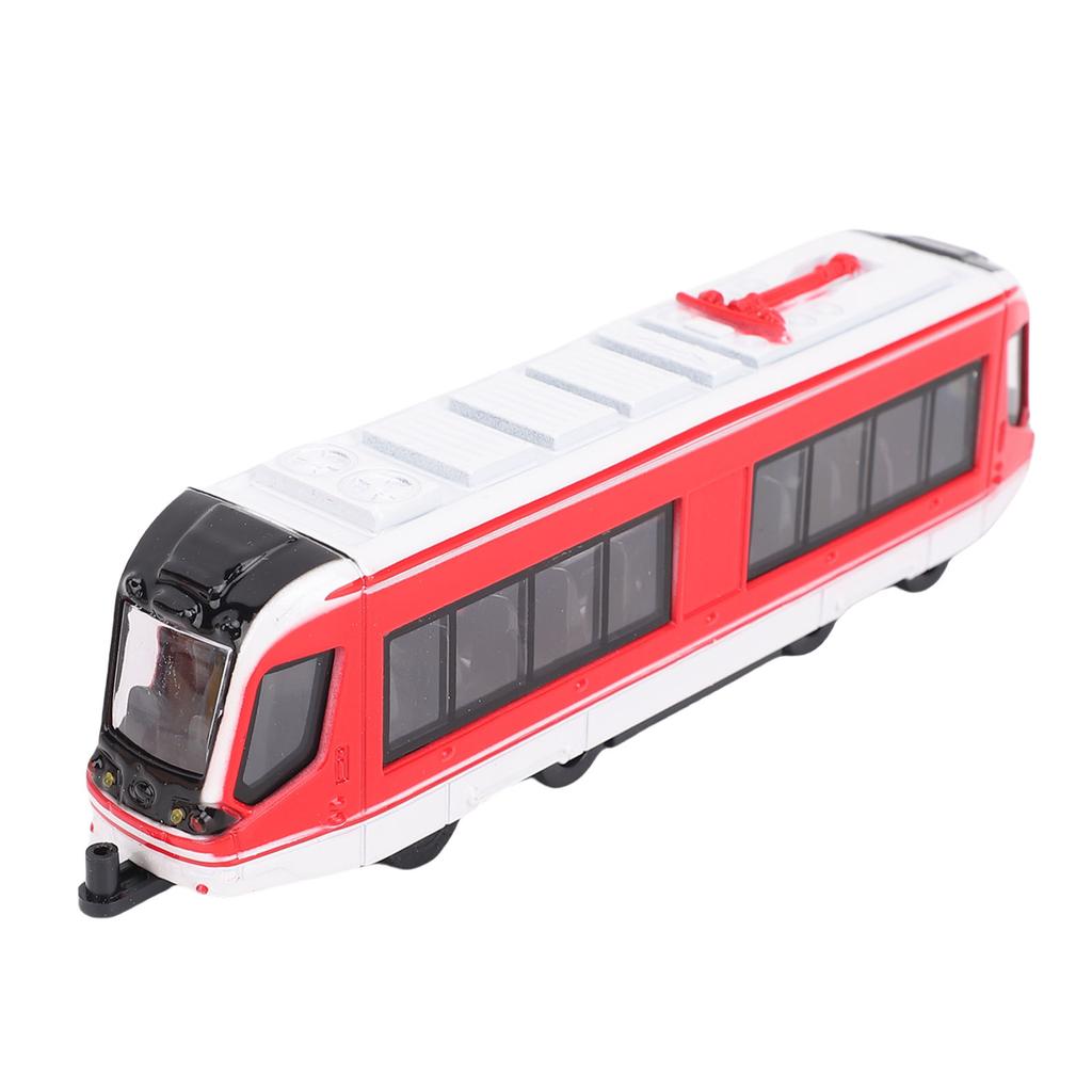 Toy Train Set Alloy Battery Powered Dual Ended Pull Back Lotomotive Train Model for Boys Girls