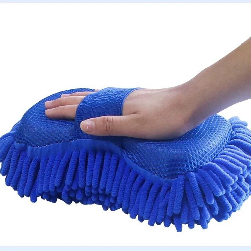 Car Wash Gloves, Super-Fine Chenille Car Wash Sponge, Care For Washing Details, Brush Pad, Multi-Functional Cleaning Tool
