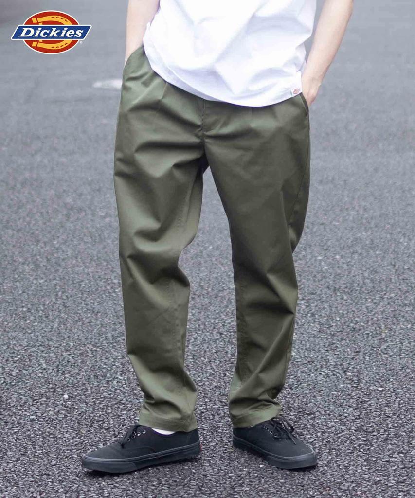 Dickies Men's Stretch Twill Chinos with Drawstring Waist, Easy-Drying, One-Wash, Size M