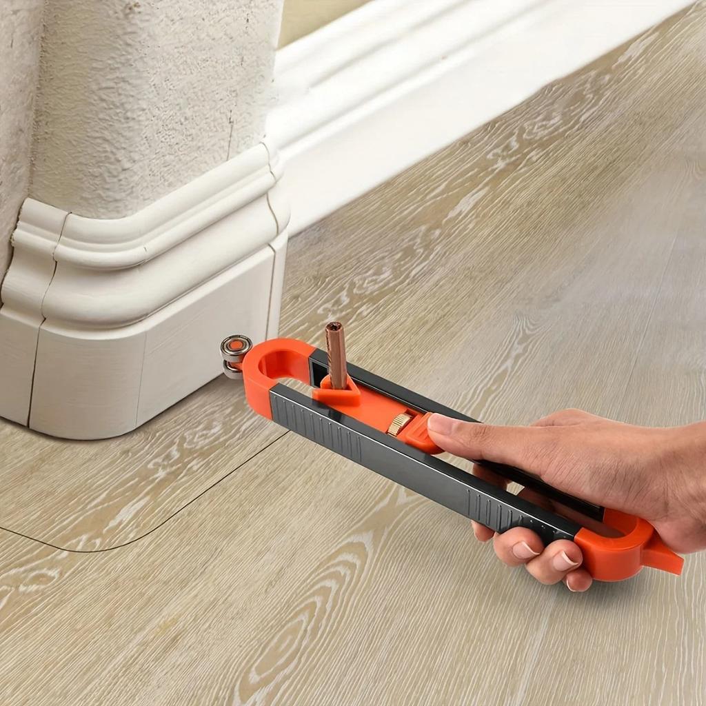 Contour Gauge Profile Tool Irregular Shape Scribing Ruler with Lock for Woodworking Carpentry DIY Measuring