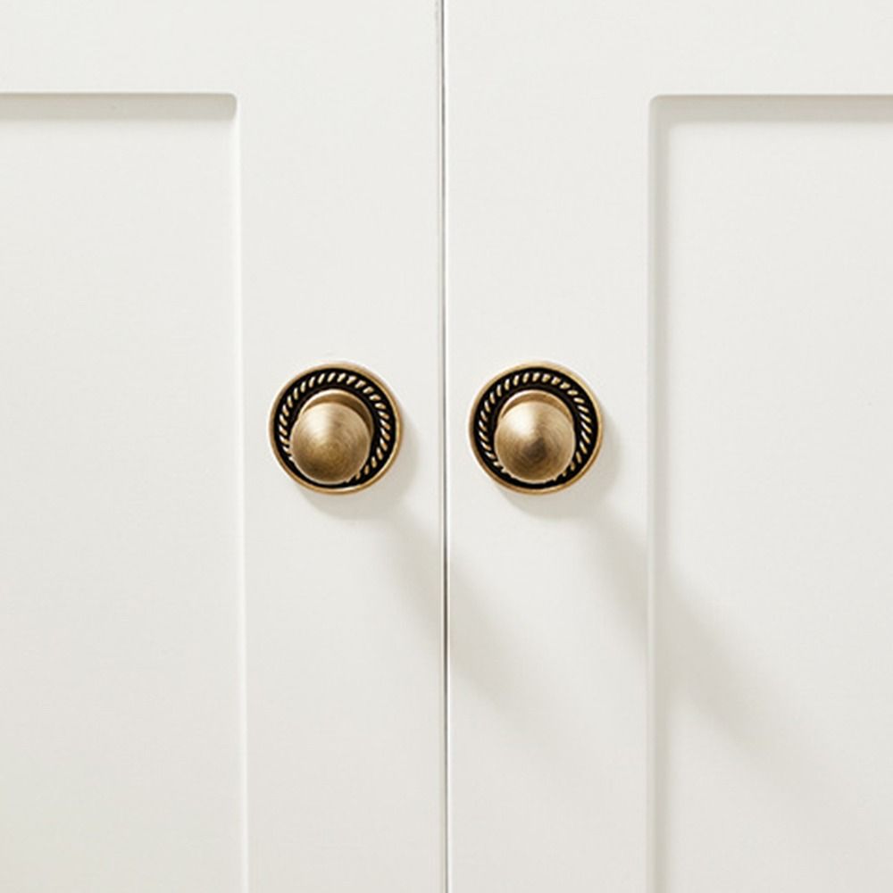 Nordischer Messing Schrankgriff Gold Rund Massivmessing Schranktürgriff Einzelbohrung Langlebiger Schubladengriff Küchenschrank