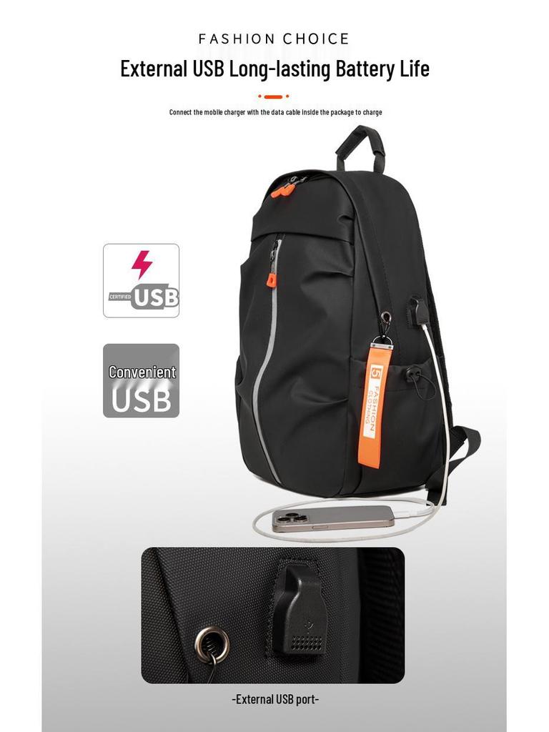 Men's Fashion Business Travel Backpack Set: 3-Piece Multifunctional Bag for Cross-Border Use