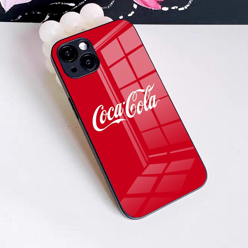 Custodia per Telefono A-coca-ES C-colaES Drink Per IPhone 17 Pro Max 16 15 14 Pro Max 13 11 X Xs Xr 8 7Plus Copertura in Vetro