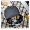 Men's and Women's Solid Color Canvas Backpack - Korean Style for High School & Middle School Students