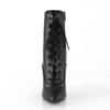 12 cm niedrige Stiefel kurze Stiefel trendige Klebesohle Damen niedriger Schaft schwarz runde Spitze Selbstinspektion Mode Ritterstiefel