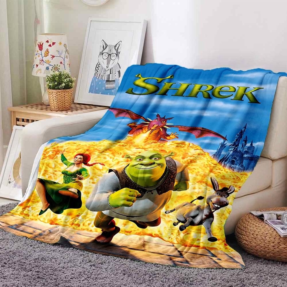 Shrek'S Epic Adventure Blanket Soft Throw Blanket For Home Bedroom Bed Sofa Travel Office Solid Christmas Blanket