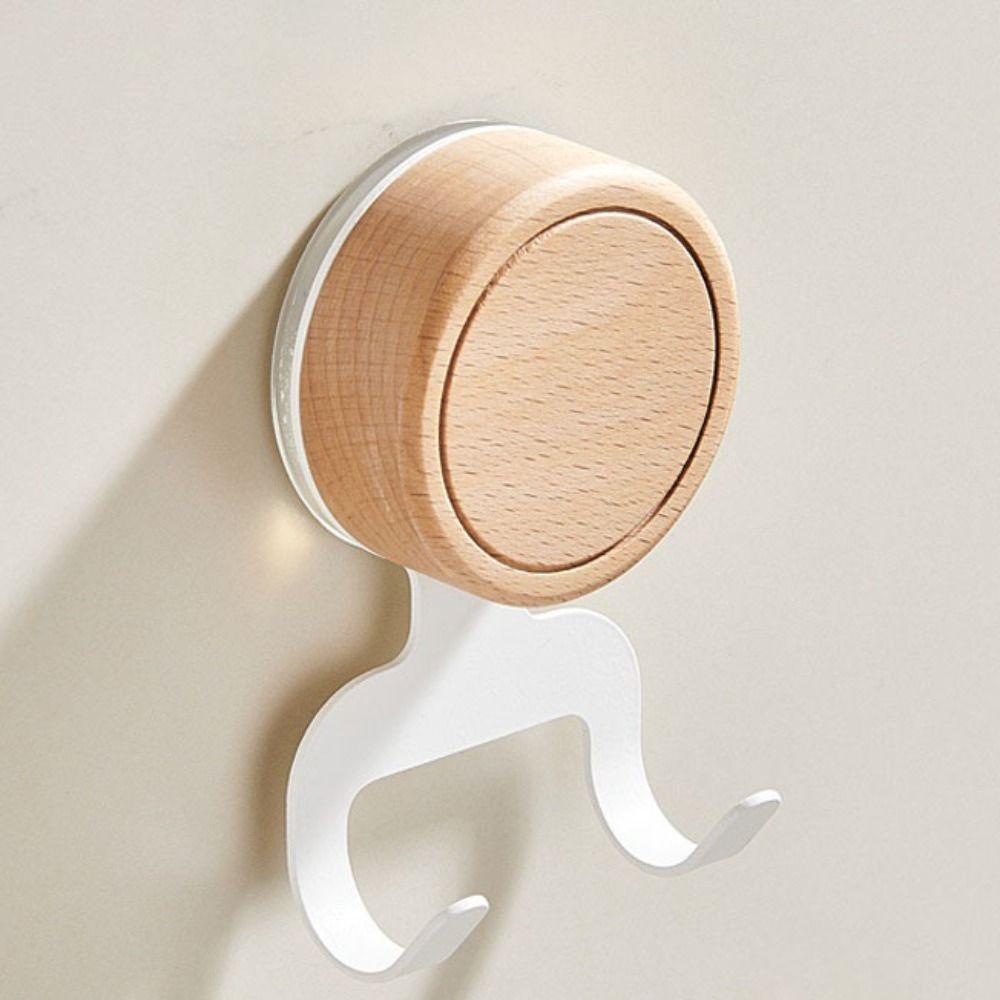 Double Hook Suction Cup Hooks Waterproof Storage Holder Practical Wall Hook  Kitchen