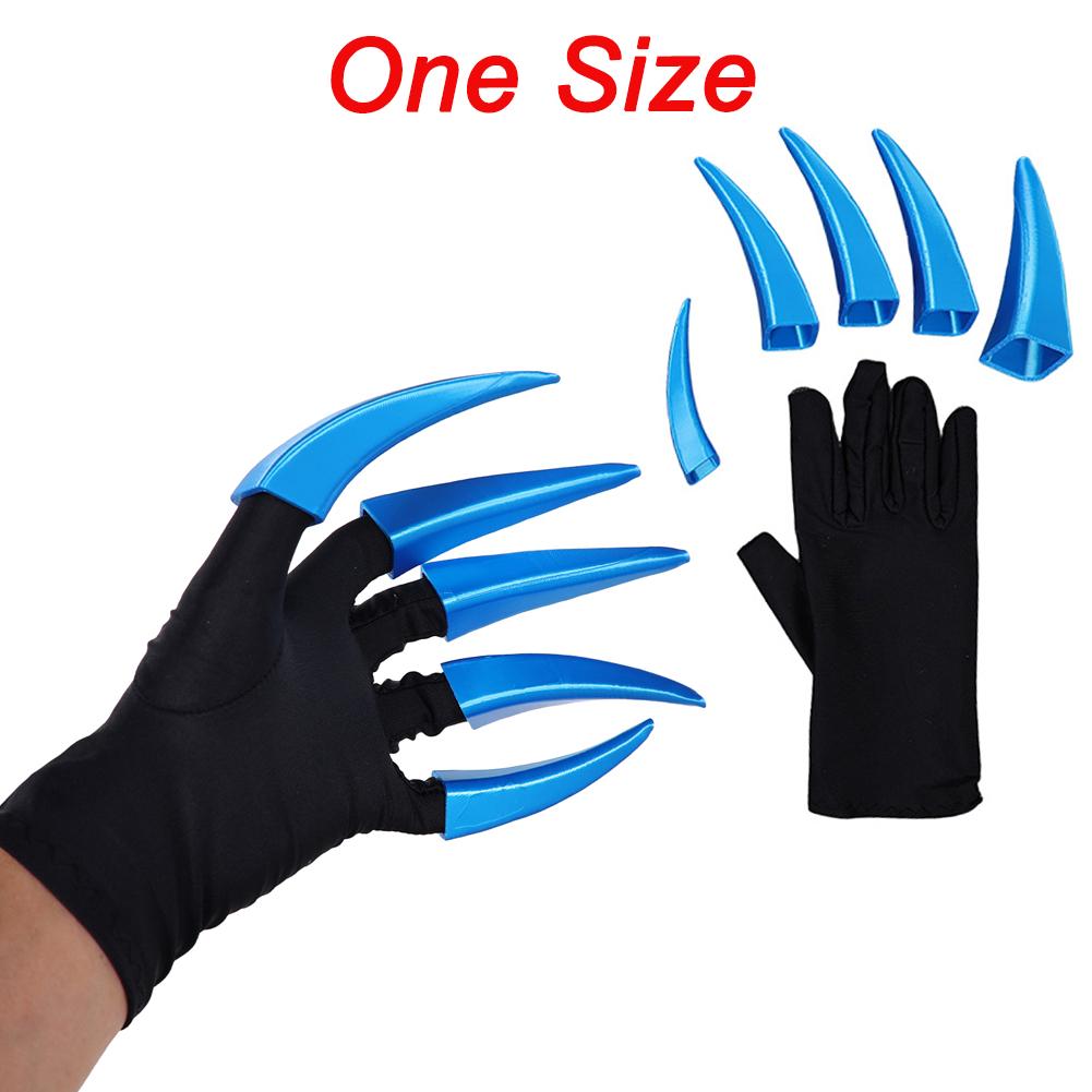 VOX Handschoenen Cosplay Fantasie Klauw Prop TV Hell Hotel Kostuum Verkleed Halloween Volwassenen Vrouwen Mannen Roleplay Feest Cadeaus One Size black