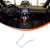 Silver Interior Center Console Frame Cover Trim For Porsche Cayenne 2011-2017