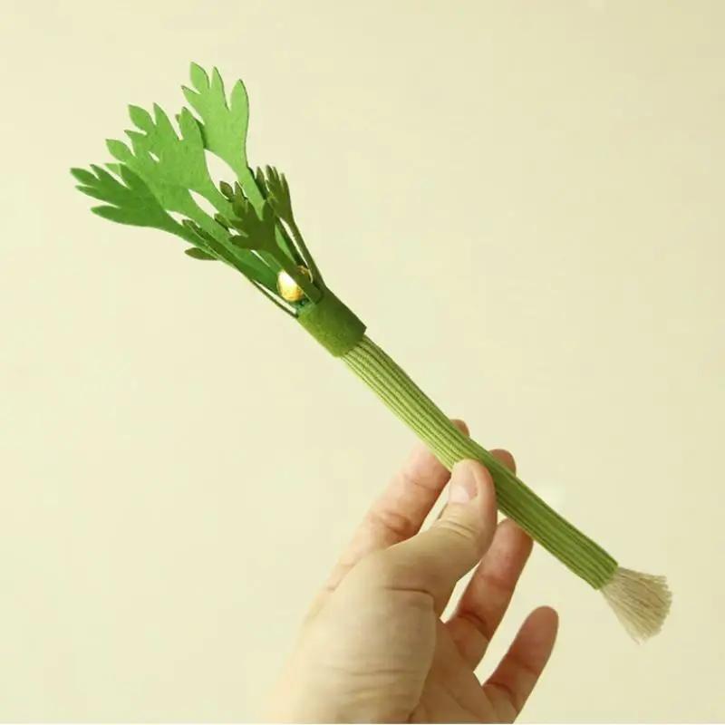 

1pcs Felt 24cm Cat Chew Toys Catnip Cat Teeth Cleaning Toy Interactive Self Playing Catnip Molar Stick Toys Bite Squeaky Cat Toy