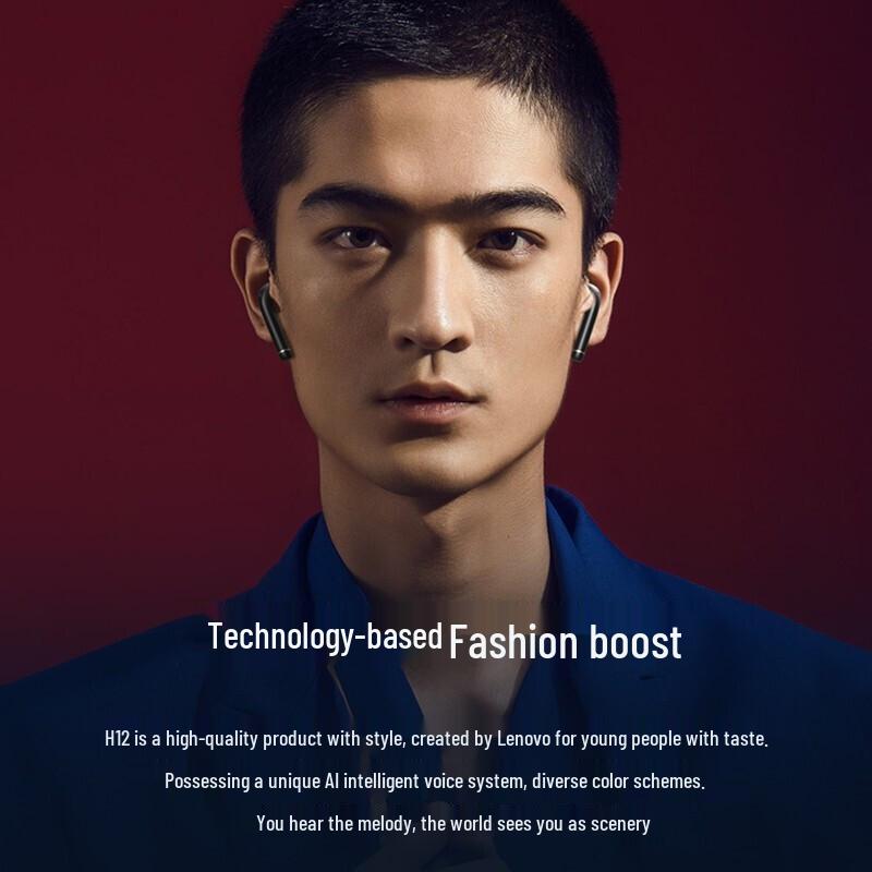 Lenovo H12 True Wireless AI Bluetooth Earbuds