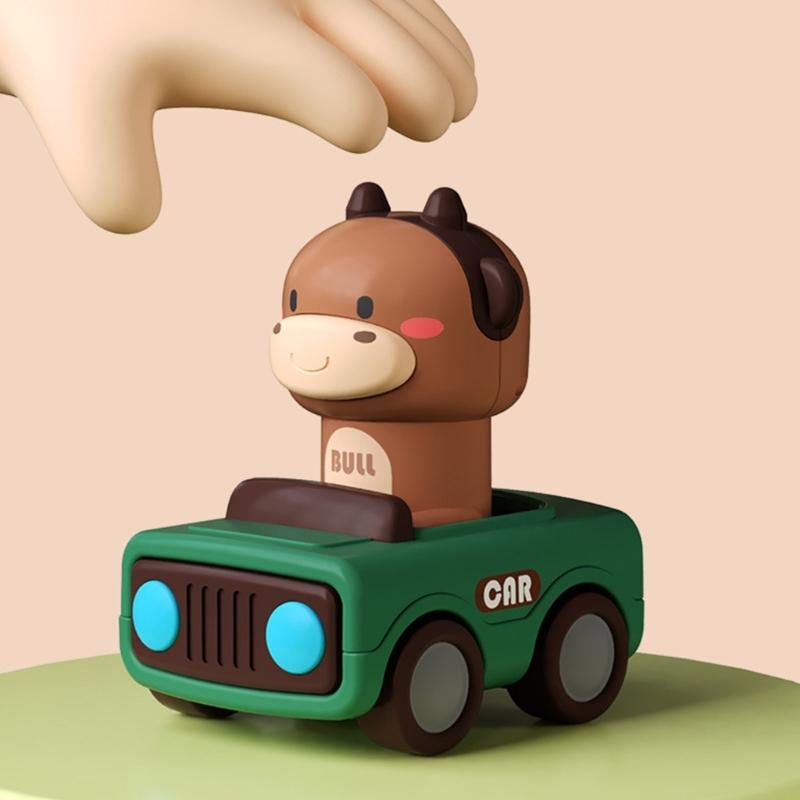 Toddler Toy Car Animal Shape Friction Toy Cartoon Fighter for Vehicle Exciting Cartoon Model for Toddlers Baby Toy Kids