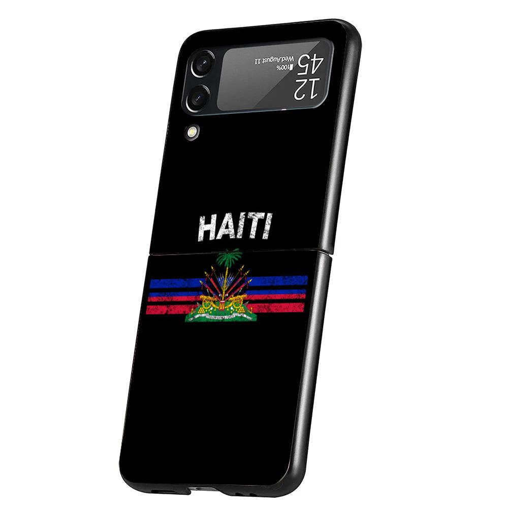 

Haiti Haitian Flag Phone Case For Samsung Galaxy Z Flip 7 6 5 4 3 5G Cover ZFlip7 ZFlip6 ZFlip4 ZFlip5 ZFlip3 Coque Fundas Galax Samsung Z Flip 4