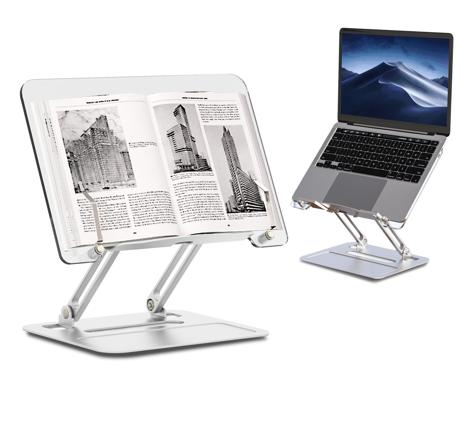 

Shenytic Книжный Настольный Для Чтения Алюминиевый Книга Данные Складной Планшет Высокая Грузоподъемность 4КГ Подставка, Подставка, Сплав, Акрил, Прозрачный, Держатель, Держатель,