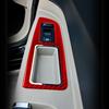 4pcs Red Carbon Fiber Window Switch Panel Sticker Trim For Chrysler 300 2005-07