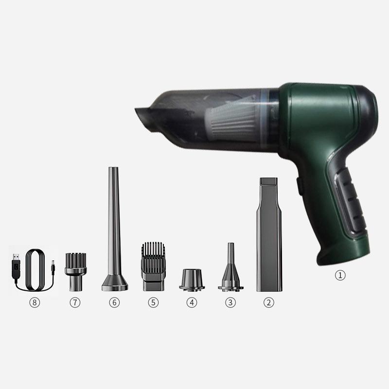 Home Car Vacuum Cleaner Wireless Handheld Vacuum Cleaner 6 Suction Heads