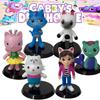Gabby's Dollhouse Pvc Model Toy Set Adorable Cartoon Figurines For Kids And Collectors Set Of 6