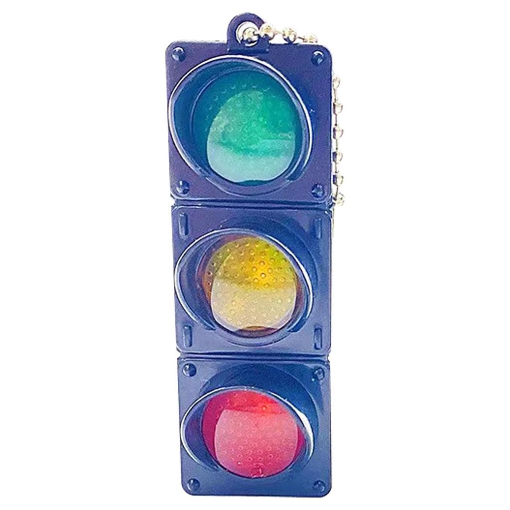 Traffic Light Shape Keychain, Traffic Light Keychain | Creative LED Light Keychain, Signal Lamp,