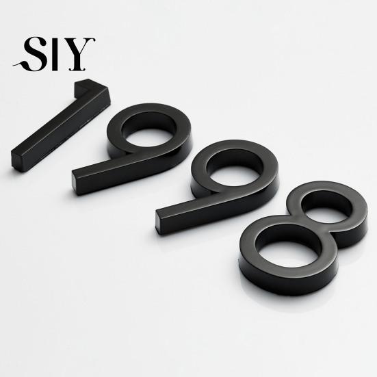Weather-resistant House Numbers Modern 3D Heavy Duty Rust-proof Simple Installation Number with Shadows Address for Outside Home Front Door