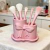 Bow Pen Holder 3D Printed Cute Bow Shaped Pencil Cup Desktop Makeup Brush Organizer for School Home Office Desk Decor