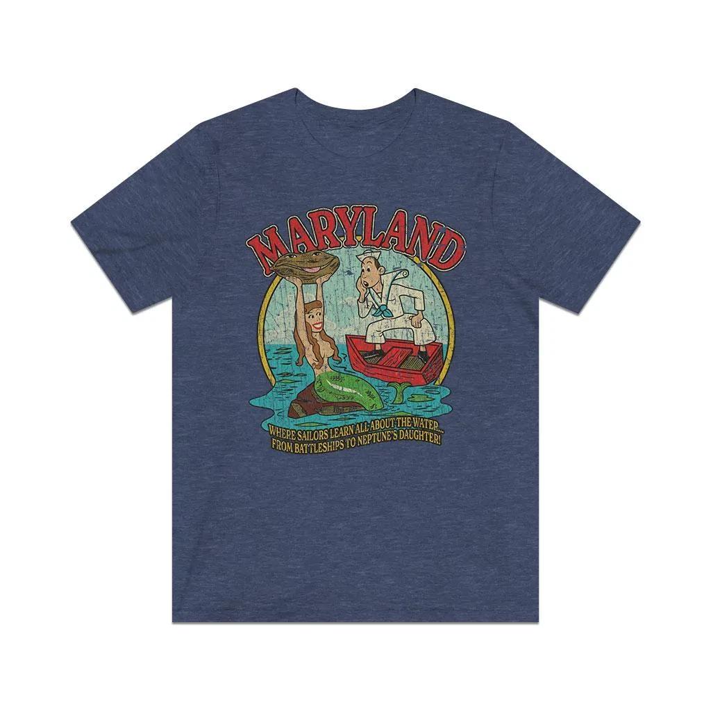 

Maryland - Where Sailors Learn All About The Water 1961 Vintage Men s T shirt M