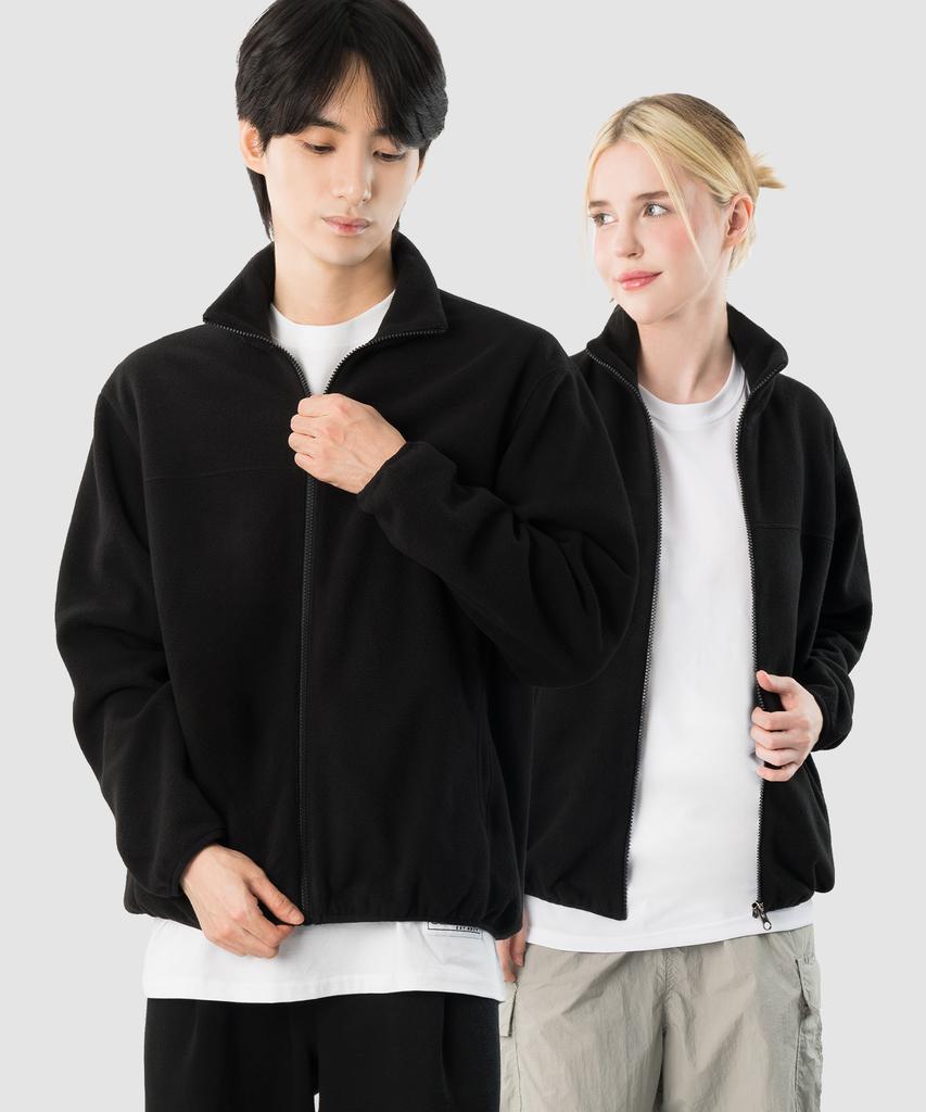 Armedes Unisex Fleece Straight Zip-Up Jacket Ar-609 (3 Colors)