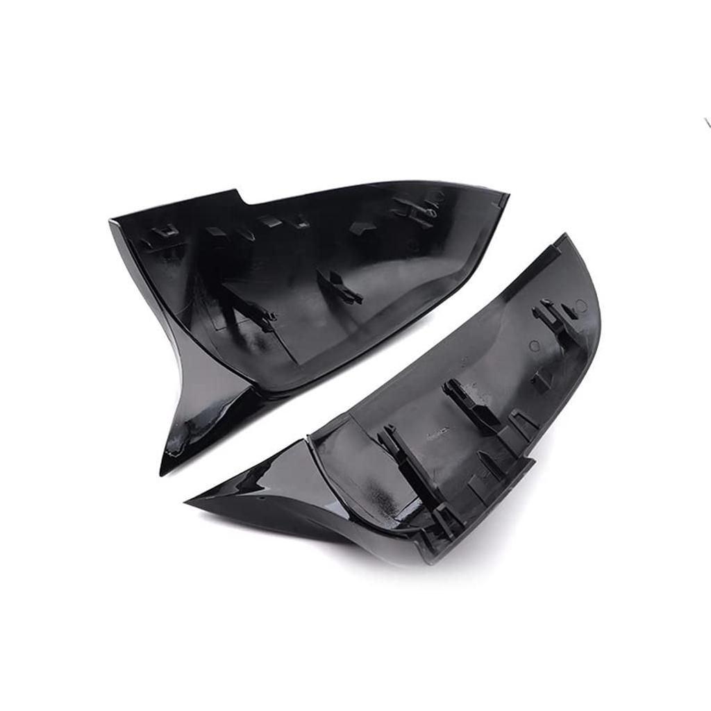 DEMULAX 1 Pair Rearview Mirror Cover Caps Carbon Black, Series 1 2 3 4