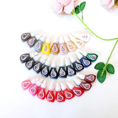 Yousheng 3ml Tattoo-Tinte Mild Hohe Pigmentierung Natürlicher Effekt Rein Mikropigment Lippen Augenbrauen Make-up Pigment für Erwachsene