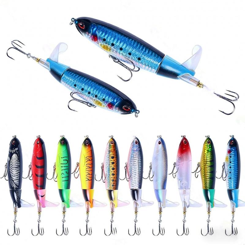 13-36S Spiral Propeller Floating Pencil Lure Bait for Bass Crappie Topmouth Culter Surfacag Tractor Fake Bait Special Simulation