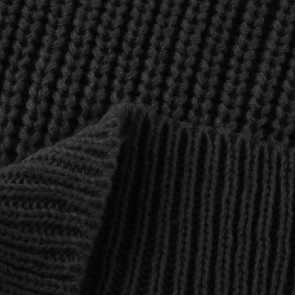 Women Fashion Casual Solid Color Solid Color Loose Slanted Shoulder Stitching Long-sleeved Knitted Dress