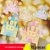 Fairy Tale Castle Cake Topper with Prince & Princess Ornaments