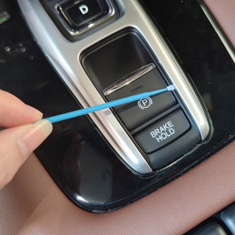 100 Stück Einweg Up Paint Mikro-Pinselspitzen Mini Auto-Kratzer-Ausbesserungsfarbe Mikro-Pinsel-Applikatorstifte Detailierwerkzeuge für Auto