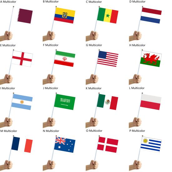 10 Stück Fans Jubelflagge Wunderschön Exquisit Feine Verarbeitung Langlebig Blickfang Jubel Leichtgewicht Nationalflaggen Wimpelkette Wimpel für Wettbewerb