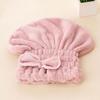 2 Pcs Coral Fleece Absorbent Hair Drying Fast Fast Drying Cap Dry Thicken Shower Women Shower Cap Microfiber Bathing