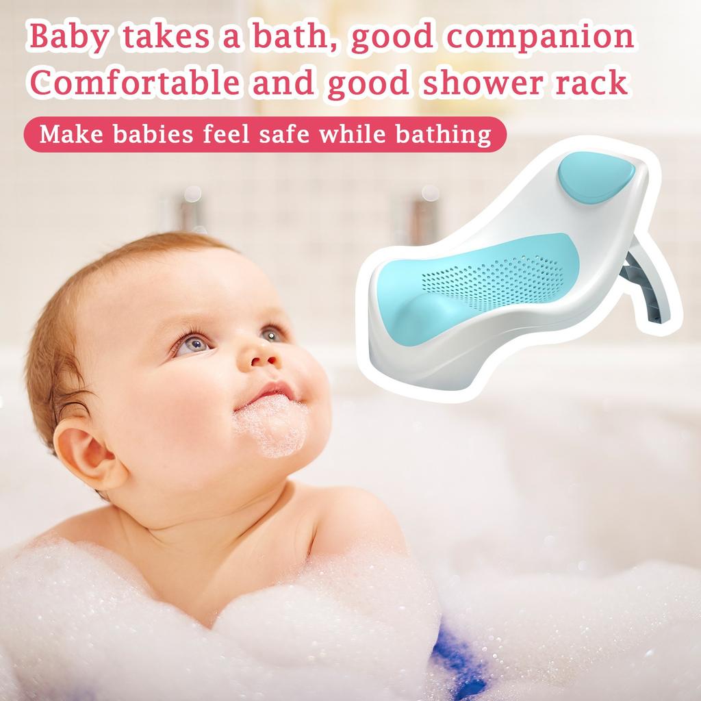 Children's Bath Frame Baby Bath Net Bath Mat Mesh Pocket Newborn Baby Bath Bed Baby Bath Folding Bath Bed Bath Frame