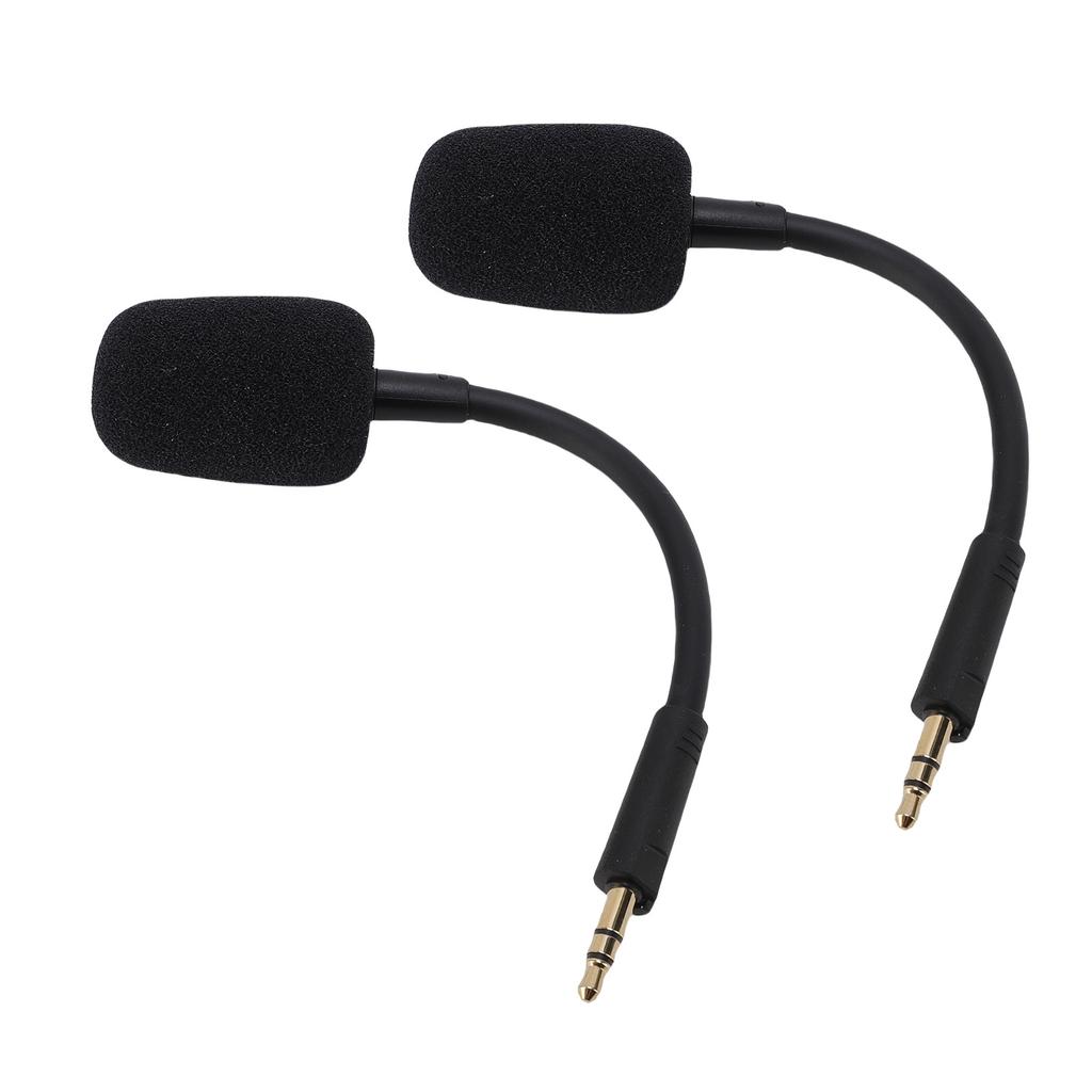 2 Pcs Microphone Replacement for Razer Barracuda X Headset Noise Reduction 3.5mm Detachable Mic