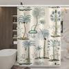 Bathroom Thickened Waterproof Curtain Mildew Proof Shower Curtain Shower Partition Curtain Shower Curtain Bathroom Curtain Free Perforation