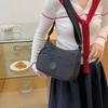 Solid Color Crossbody Bag Women's Multi-Compartment Lightweight Shoulder Bag