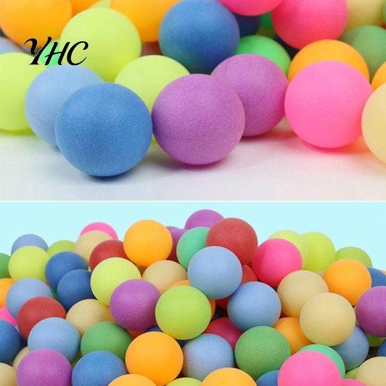 100 sztuk kolorowe ping pong piłki Rozrywka tenis stołowy mieszane kolory do gry