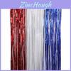 Vibrant Red White And Blue Independence Day Rain Curtain For Festive Party Decorations
