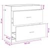 Bathroom Vanity Unit Smoked Oak 78.5 x 37.5 x 81 cm
