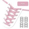 1 Pair Elastic No Tie Shoe Laces Anchors Flat Shoelace Lock Clip for Adults and Kids Tieless Shoelaces for Sneakers